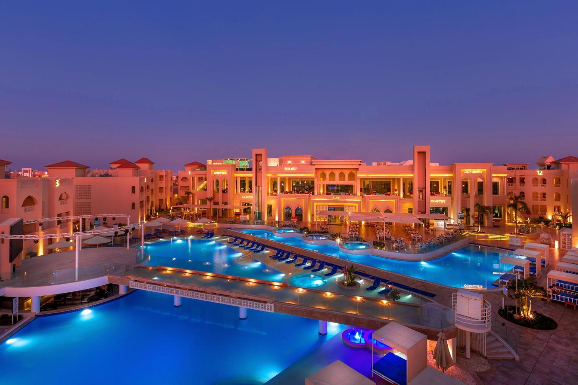 Pickalbatros Aqua Blu Resort - Hurghada Bagian luar foto