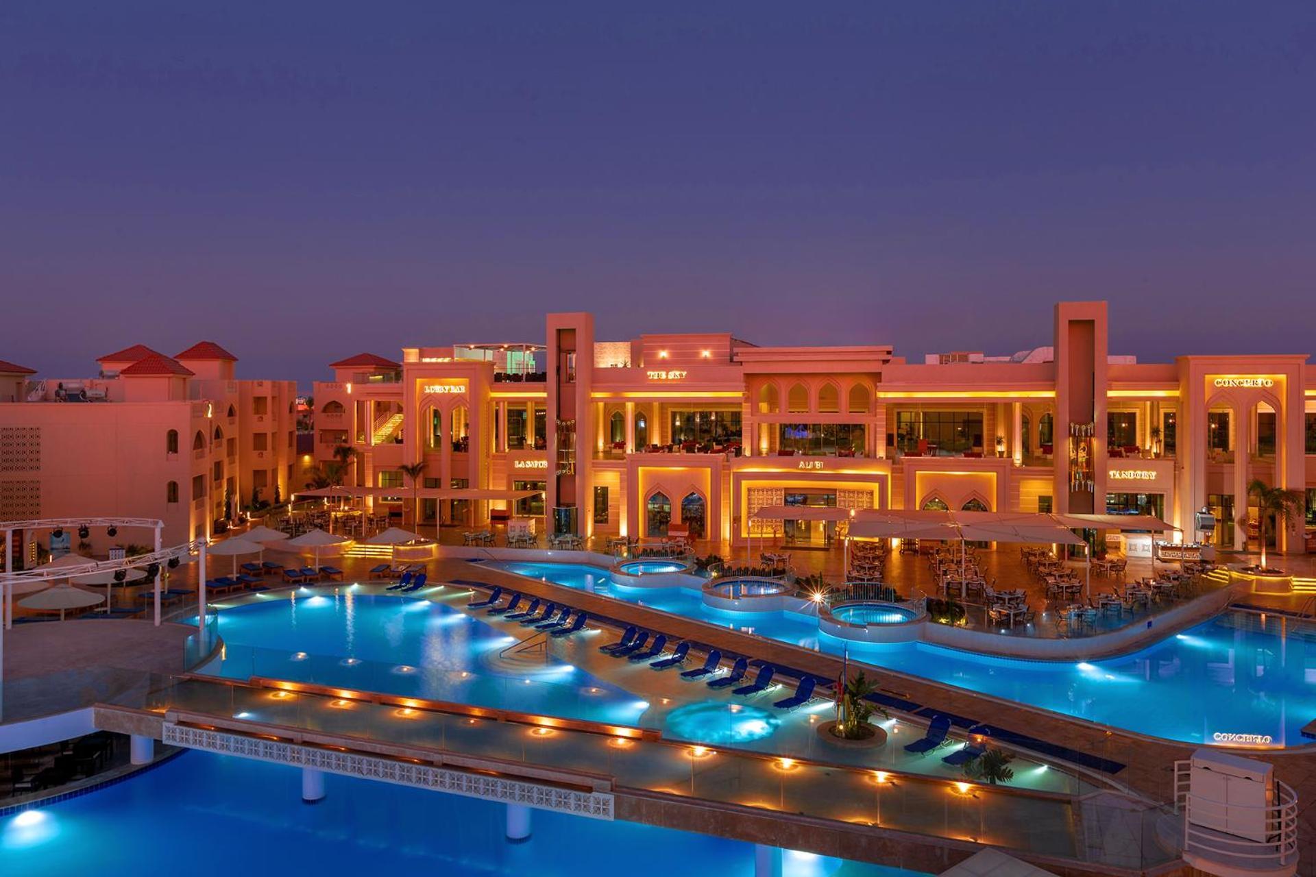 Pickalbatros Aqua Blu Resort - Hurghada Bagian luar foto