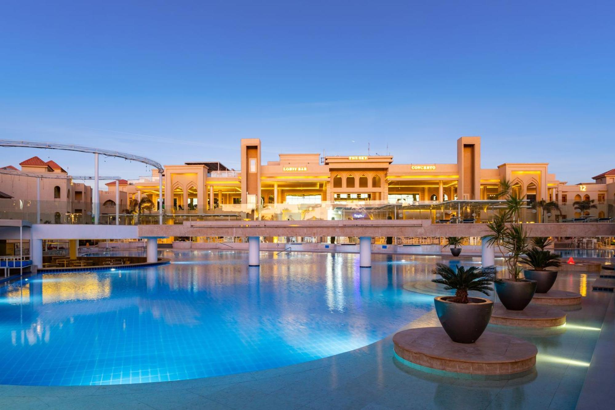 Pickalbatros Aqua Blu Resort - Hurghada Bagian luar foto